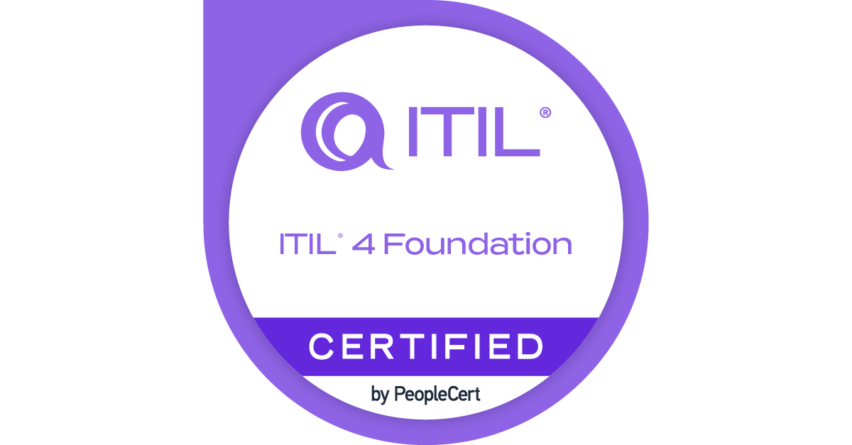 ITIL 4 Foundation certified logo
